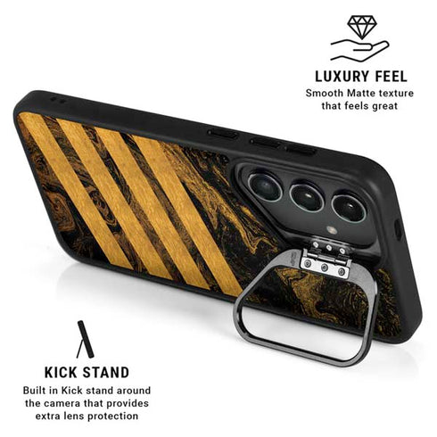 Striped Marble Galaxy S24 FE Kickstand Case